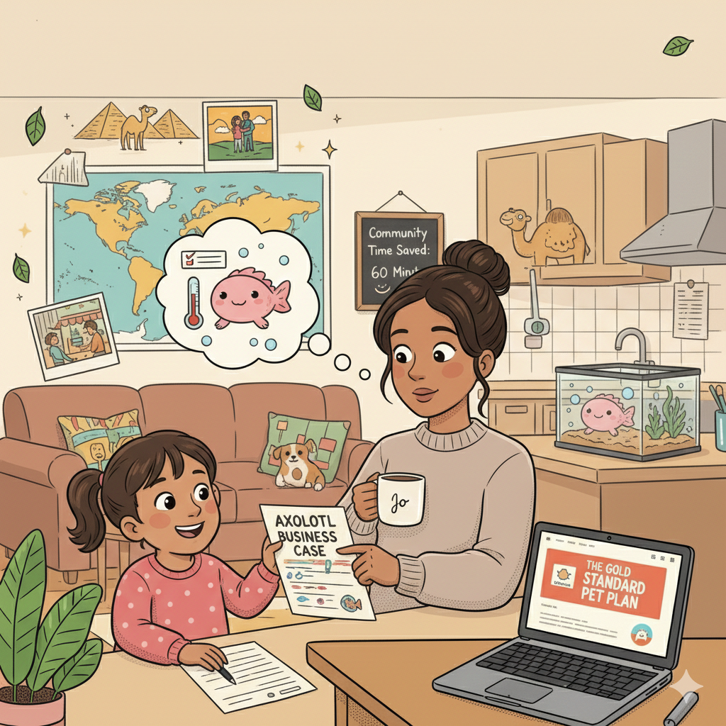 The Axolotl Business Case for a 9 year old